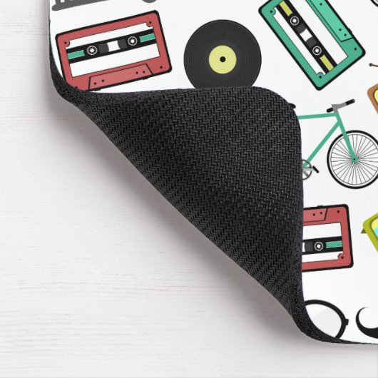 Hipster Thmed Mousepad Muismat (Hoek)