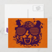 Hipster Tiger Briefkaart (Voorkant / Achterkant)