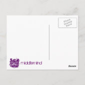 Hipster Tiger Briefkaart (Achterkant)