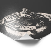 Hipster tijger met bril foto afdruk (Hoek)