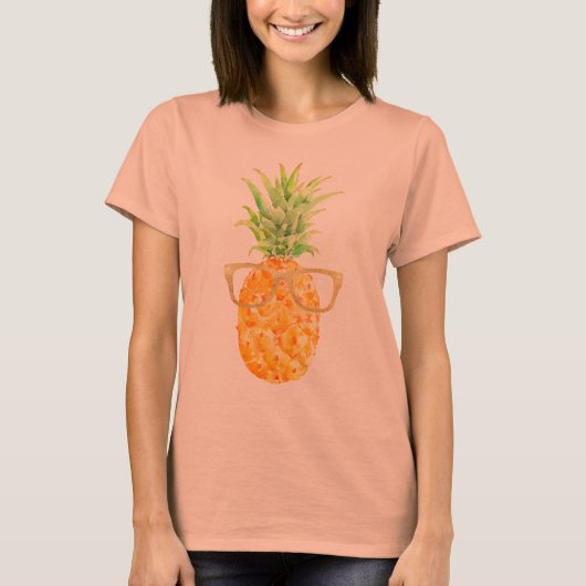 Hipster Tropische Ananas T-shirt (Voorkant)