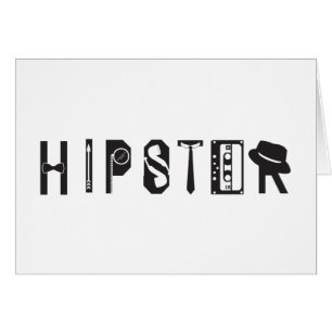 Hipster Typografie Indie Urban Card