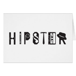 Hipster Typografie Indie Urban Card