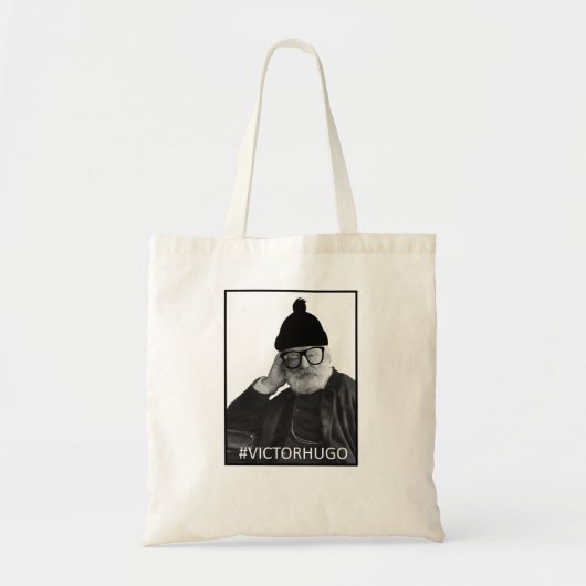 Hipster Victor Hugo Tote Bag (Voorkant)