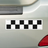 Hipster voor zwarte en witte toetsenbord bumpersticker (Op auto)