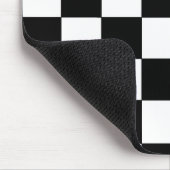 Hipster voor zwarte en witte toetsenbord muismat (Hoek)