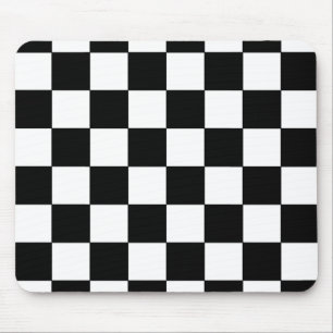 Hipster voor zwarte en witte toetsenbord muismat