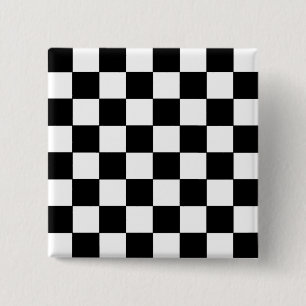 Hipster voor zwarte en witte toetsenbord vierkante button 5,1 cm