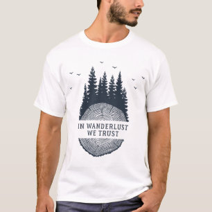 Hipster Wanderlust Outdoor Illustratie T-shirt
