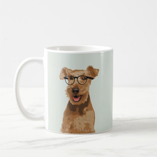 Hipster Welsh Terrier Mok voor Hondenliefhebbers (Links)