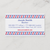 Hipster Whimsical Retro Lights Barber Shop Visitekaartje (Achterkant)