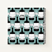 Hipster wijndruiven tijdschrift food pairing notit notitieboek (Achterkant)