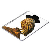 hipster wijze uil sticker notitieboek (Linkerzijde)