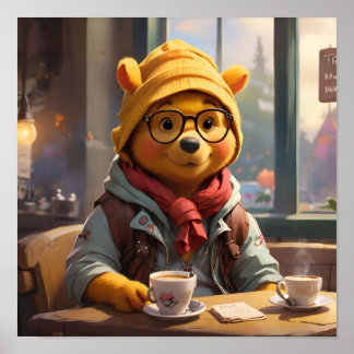 Hipster Winnie de Pooh 1 Poster