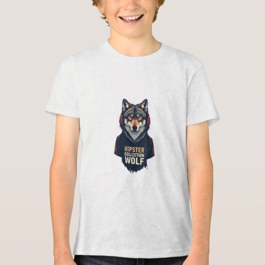 Hipster Wolf Collectie T-shirt (Voorkant)