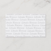 Hipster Yellow Labrador Puppy Visitekaartje (Achterkant)