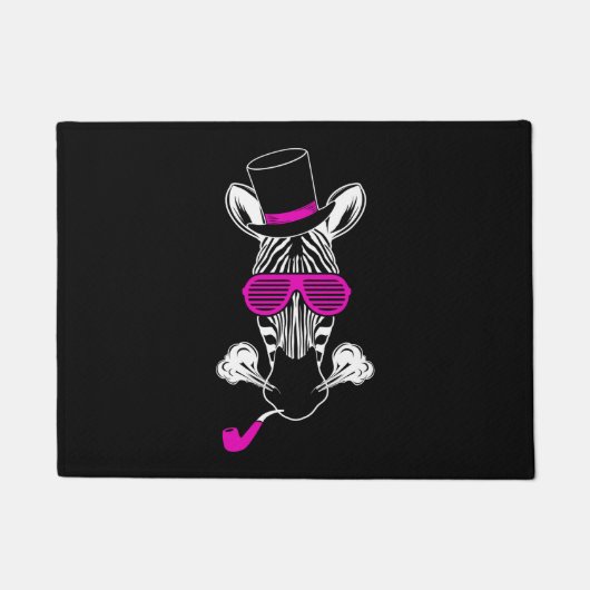 Hipster Zebra Deurmat (Voorkant)
