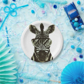 Hipster Zebra Papieren Bordje (Feest)