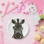 Hipster Zebra Papieren Bordje (Feest)
