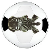 Hipster Zebra Voetbal (Gedraaid)