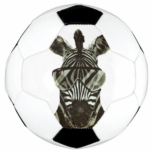 Hipster Zebra Voetbal (Voorkant)