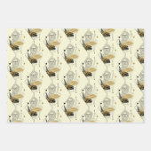 Hipster Zeus Greek God Pattern Inpakpapier Vel (Voorkant 2)