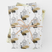 Hipster Zeus Greek God Pattern Inpakpapier Vel (In situ)