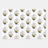 Hipster Zeus Greek God Pattern Inpakpapier Vel (Voorkant)