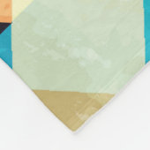 Hipster zigzag: grunge naadloos patroon. fleece deken (Hoek)