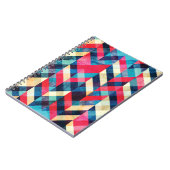 Hipster zigzag: grunge naadloos patroon. notitieboek (Linkerzijde)