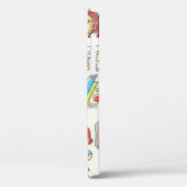 Hipster zwaaide hand getekende kleurrijke doedelse Case-Mate iPhone case (Achterkant / Links)