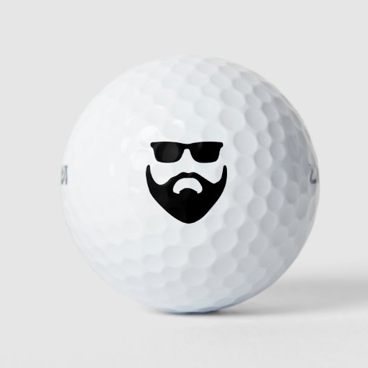 hipsterbaard en zonnebril golfballen (Voorkant)
