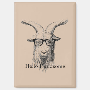 Hipstergeit met Bril Magneet