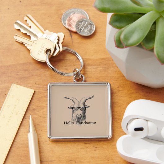Hipstergeit met bril sleutelhanger (Bureau)