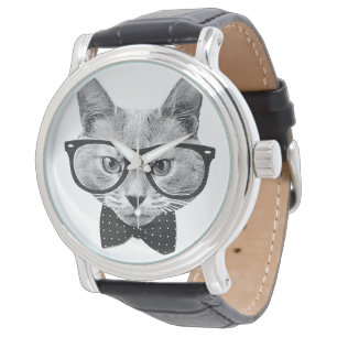  hipsterkat horloge