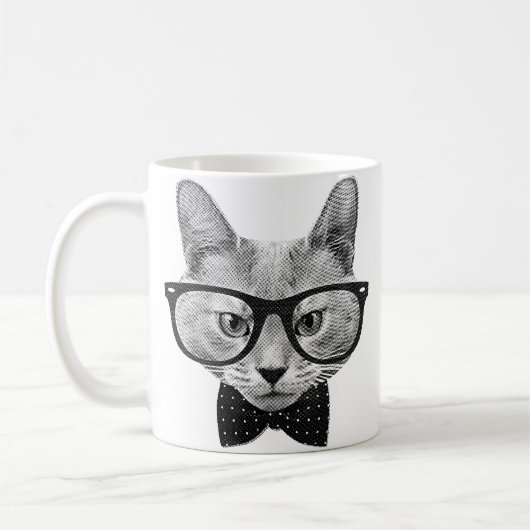  hipsterkat koffiemok (Links)