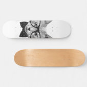  hipsterkat persoonlijk skateboard (Horizontaal)