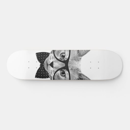 hipsterkat persoonlijk skateboard (Horizontaal)