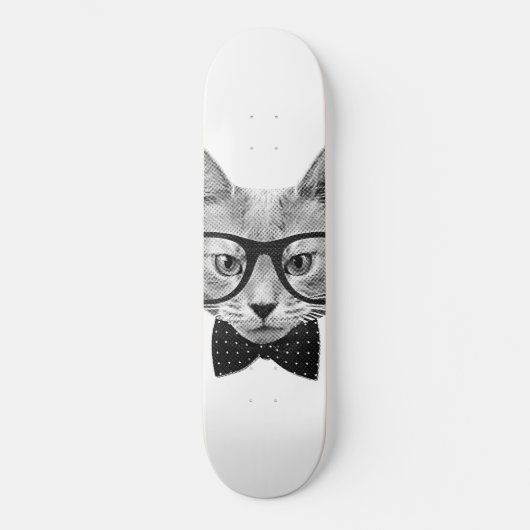  hipsterkat persoonlijk skateboard (Voorkant)