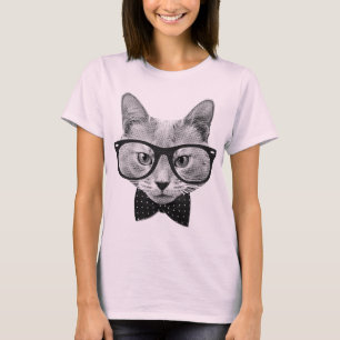 hipsterkat t-shirt