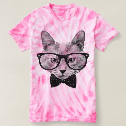  hipsterkat t-shirt (Design voorkant)