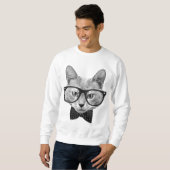  hipsterkat trui (Voorkant volledig)