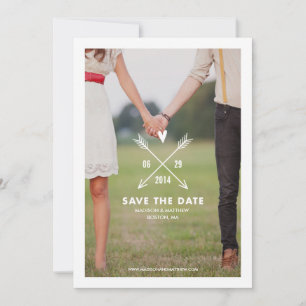 Hipsters Aankondiging Save the Date