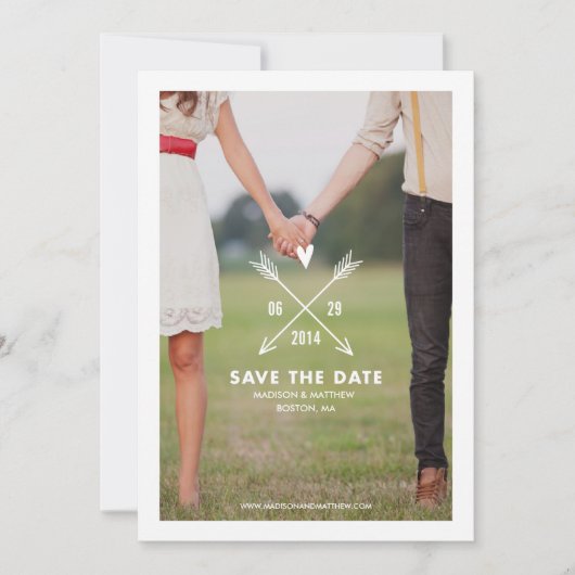 Hipsters | De bekendmaking van de datum opslaan Save The Date (Voorkant)