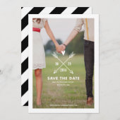 Hipsters | De bekendmaking van de datum opslaan Save The Date (Voorkant / Achterkant)