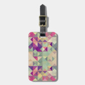  Hipsters Geometric Pattern. Bagagelabel (Voorkant verticaal)