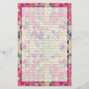 Hipsters Geometric Pattern. Briefpapier