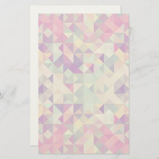  Hipsters Geometric Pattern. Briefpapier (Voorkant / Achterkant)