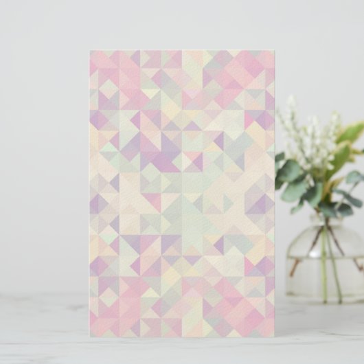 Hipsters Geometric Pattern. Briefpapier (Staand voorkant)
