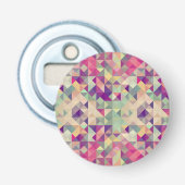  Hipsters Geometric Pattern. Button Flesopener (Voorkant)